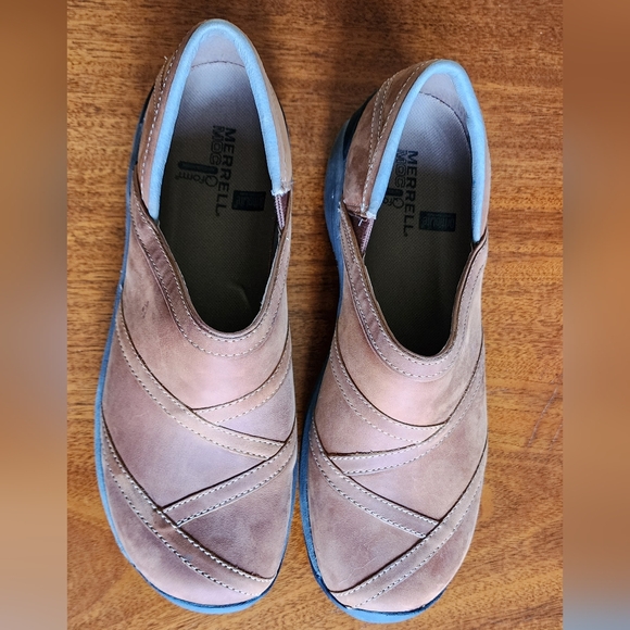 LIKE NEW! Merrell Encore Eclipse comfort shoes in light brown leather sz: 9 - Picture 2 of 14